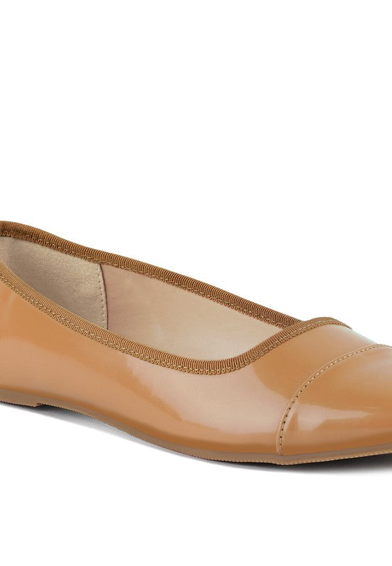 CAMELLA ROUND TOE BALLERINA FLAT SHOES