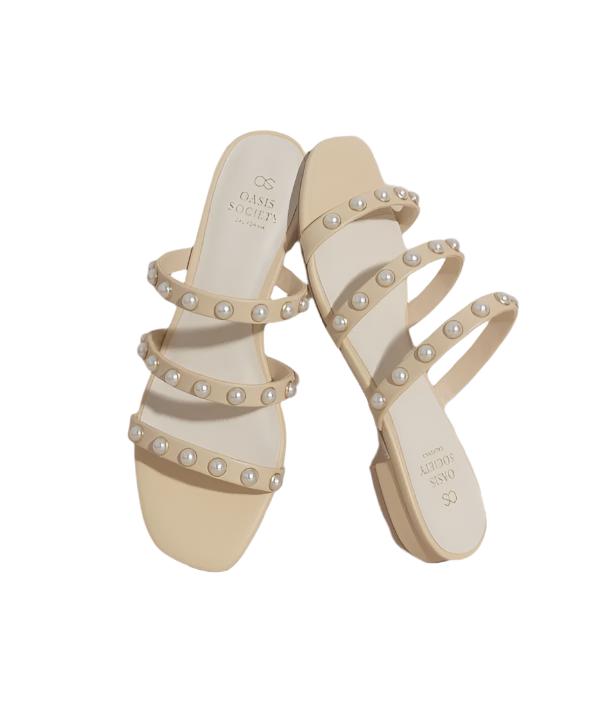 OASIS SOCIETY Valerie - Pearl Flat Sandals