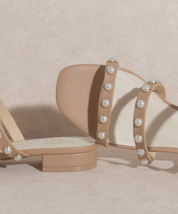 OASIS SOCIETY Valerie - Pearl Flat Sandals