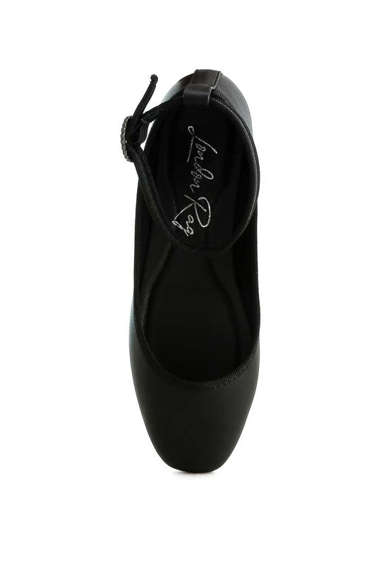 Danseur Ankle Strap Detail Ballet Flats