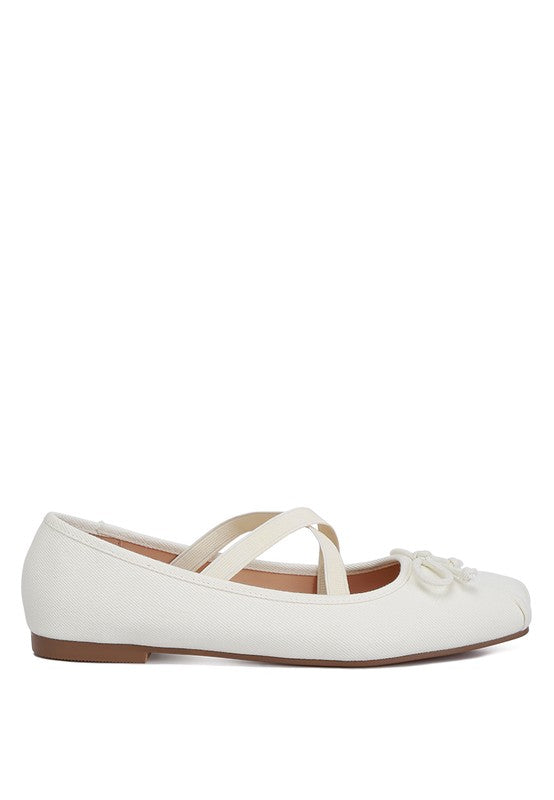 Arimer Criss Cross Strap Ballet Flats