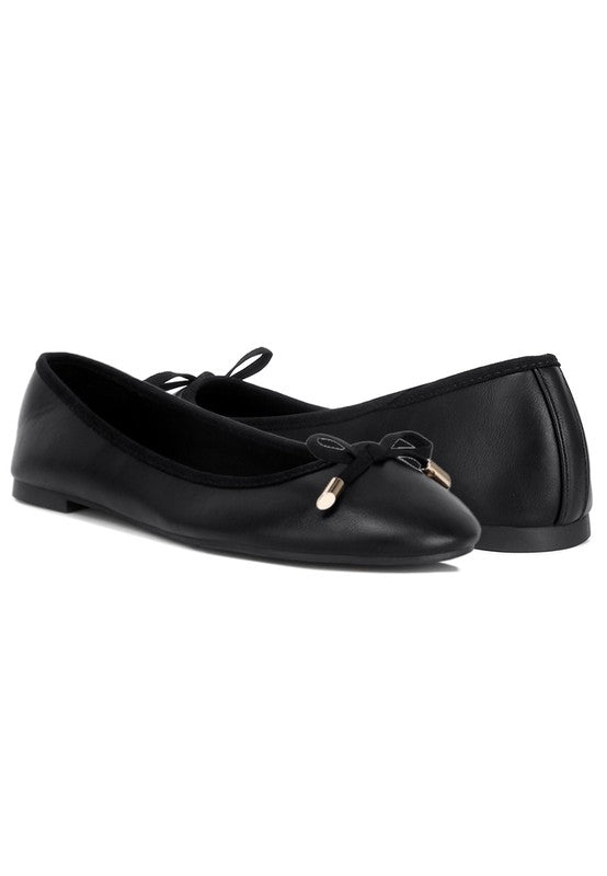 Suzzy Bow Embellished Flat Ballerinas