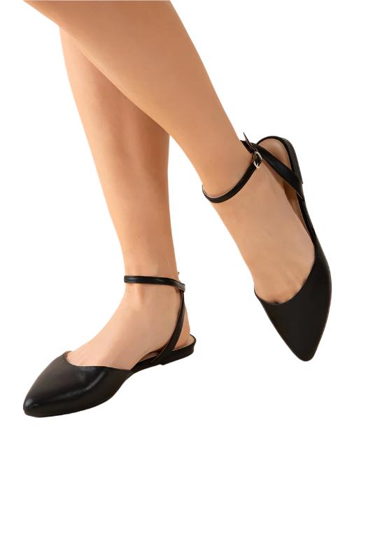 LINDEN-S Ankle Strap Flats