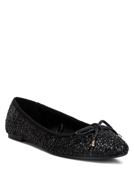 Ringo Sequin Embellished Ballet Flats