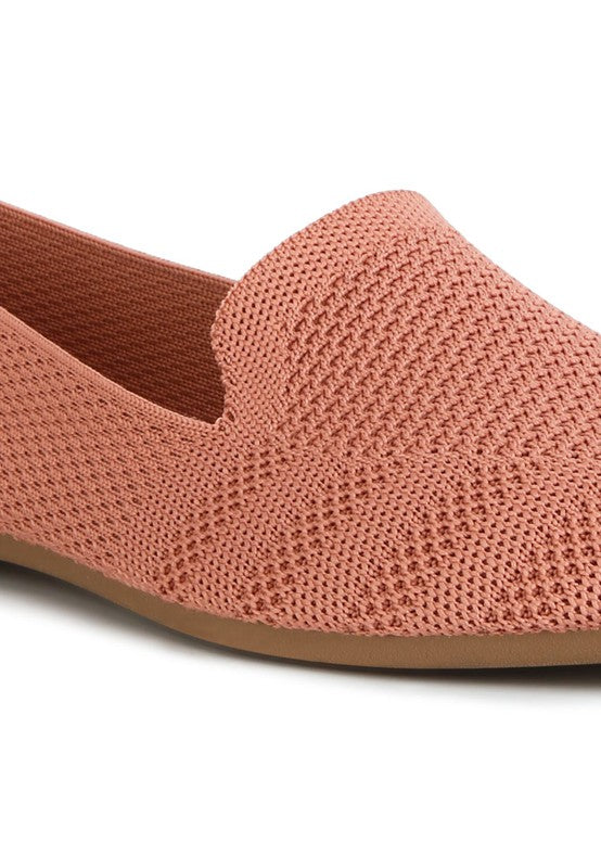 Akili Knit Textile Solid Flats