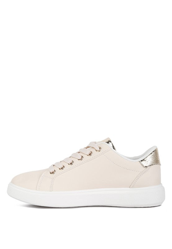 Claude Faux Leather Back Panel Detail Sneakers