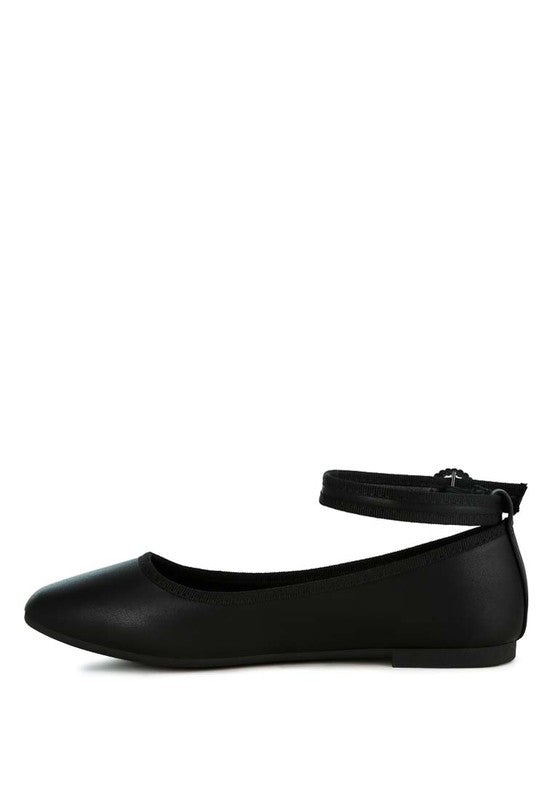 Danseur Ankle Strap Detail Ballet Flats